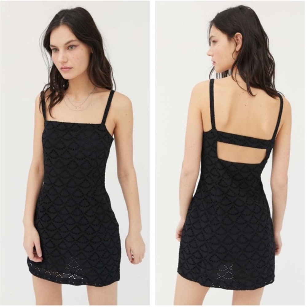 Urban Outfitters Wilma Eyelet Mini Dress